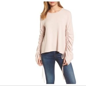 NWT Vince Camuto Ruched Sleeve Top